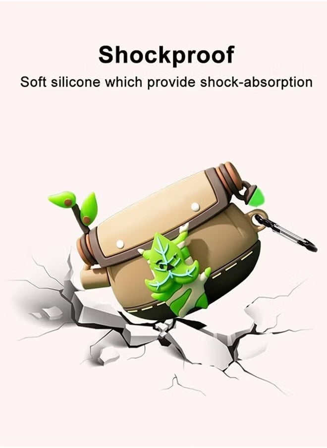Generic - Air Pods Pro 2 Generation Protective Case Zelda Tears of the Kingdom, Compatible Air Pods Pro 1st/2nd with Luminous Pendant Carabiner, Funny Unique 3D Soft Silicone Shockproof Protective Skin Case C - Image 1
