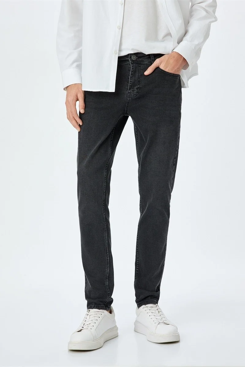 كوتون Micheal Skinny Anthracite Men's Jeans 5SAM40054ID