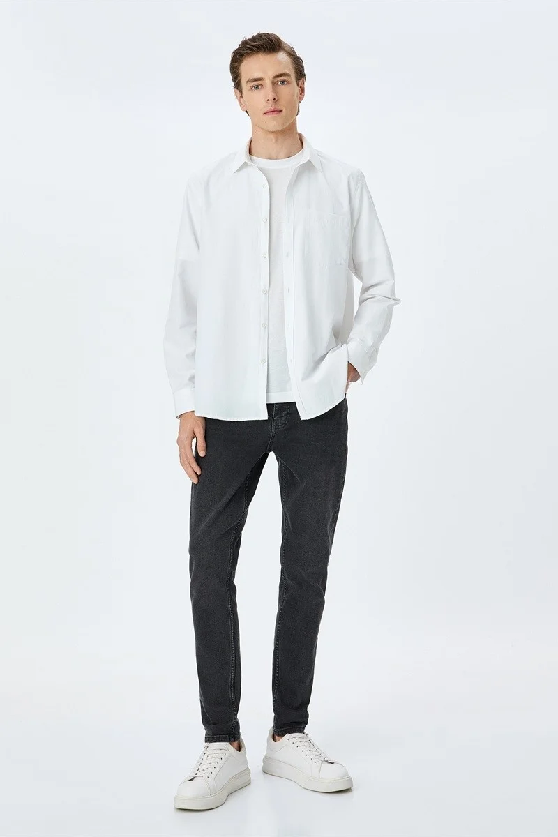 كوتون Micheal Skinny Anthracite Men's Jeans 5SAM40054ID