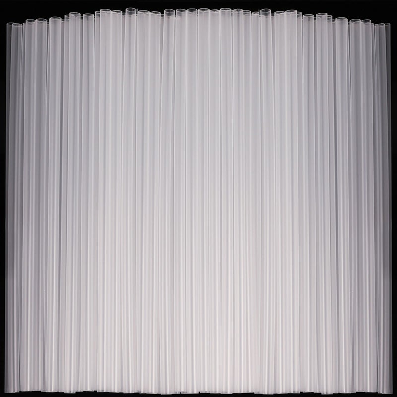 500 Pcs Clear Disposable Drinking Plastic Straws023 diameter and 826 long