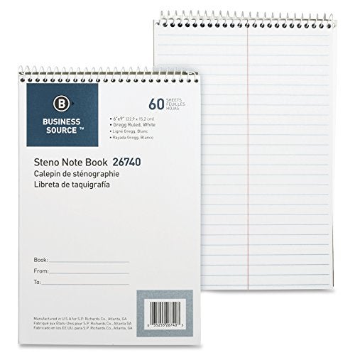 Business Source Steno Notebook - Image 1