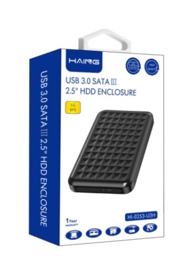 Haing حافظة قرص صلب 2.5 بوصة USB 3.0 سعة 2 تيرابايت - Image 1