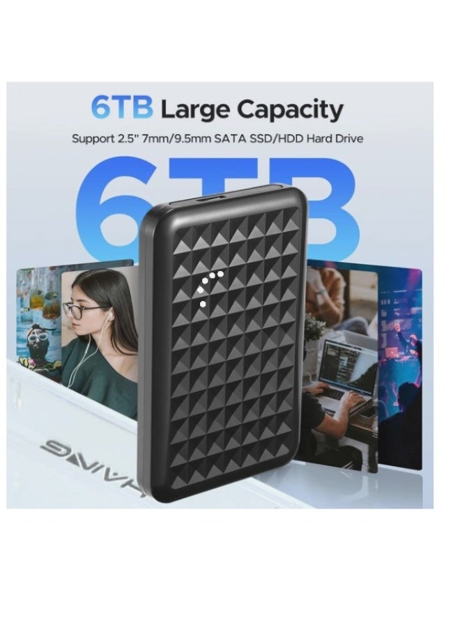 Haing حافظة قرص صلب 2.5 بوصة USB 3.0 سعة 2 تيرابايت - Image 4