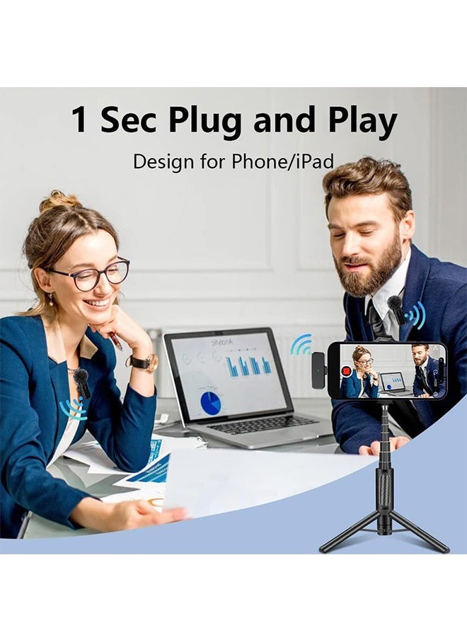 Wireless Lavalier Microphone for Android and iPhone with Noise Cancellation, 100ft Transmission, 33H Battery Life, Wireless Lapel Microphone for Video Recording,with charging compartment - pzsku/Z099787C55627282AF309Z/45/_/1718590050/c9f98326-c9ee-4172-8276-07fbe9b88bd0