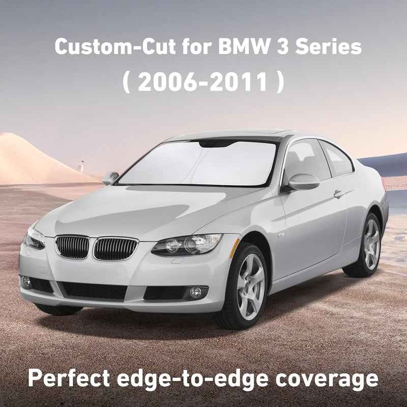 Windshield Sunshade for BMW 3 Series (2006-2011) - UV Heat Blocker & Protector - Image 2