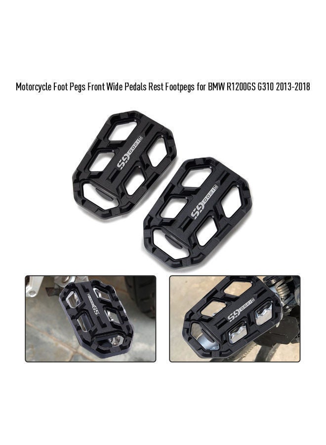 NIBEMINENT Pair Of Motorcycle Foot Pegs Front Billet For BMW R1200GS G310 2013-2018 - Image 3