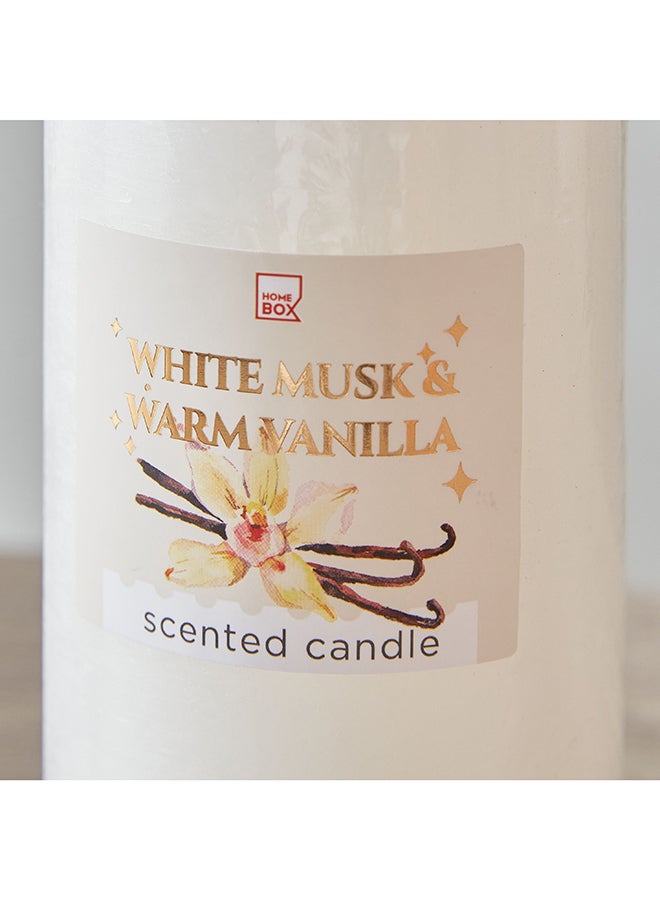 Home Box Qara Vanilla Pillar Candle 6.8 x 15 x 6.8 cm - Image 3