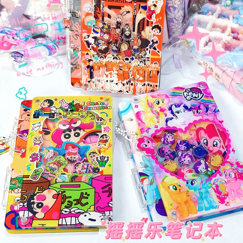 Diy Hand Ledger Creative Piece A7 Rocking Notebook Pony Little New Sanrio Acrylic Loose-Leaf Book - Image 2