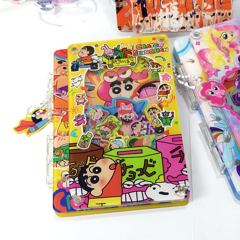Diy Hand Ledger Creative Piece A7 Rocking Notebook Pony Little New Sanrio Acrylic Loose-Leaf Book - Image 4