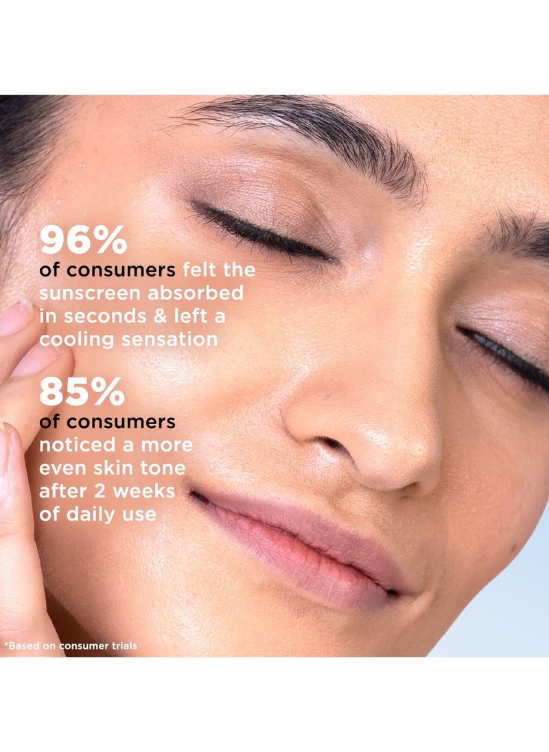 SunScoop - Sunscoop's 3% Niacinamide Fluid Sunscreen| SPF 50+ PA++++| Super light formula| Prevents tanning & sunburn| Reduces pigmentation| Non-Comedogenic| 45ml - Image 1