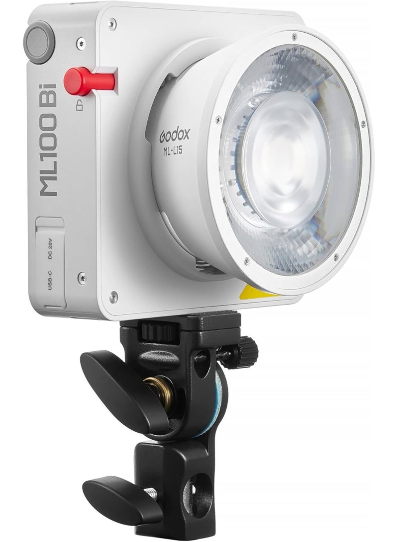 Godox ML100Bi Kit-I Portable COB LED Light with Carry Case – 120W Bi-Color 2800-6500K, 34300 Lux, CRI 97/TLCI 98, App & Onboard Control, 11 FX Effects, For Content Creators & Vloggers - Image 1