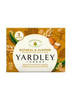 Yardley Yardley London Oatmeal and Naturally Moisturizing Bath Bar Almond Pack of 2 