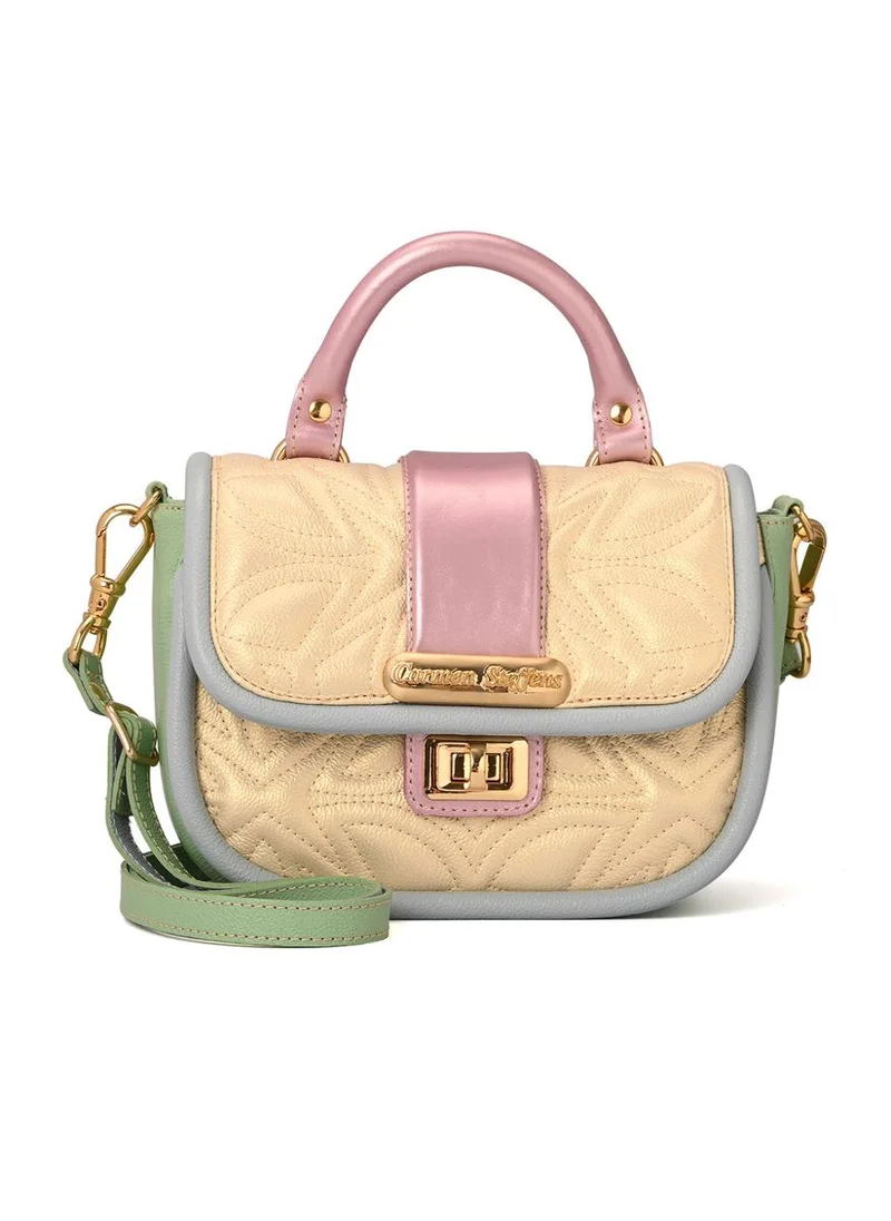 Carmen Steffens Top Handle Bag in Pearl Yellow