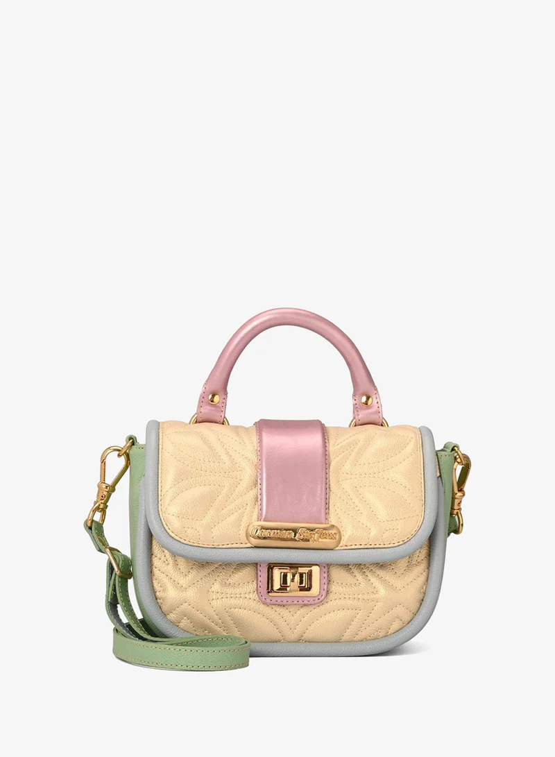 Carmen Steffens Top Handle Bag in Pearl Yellow