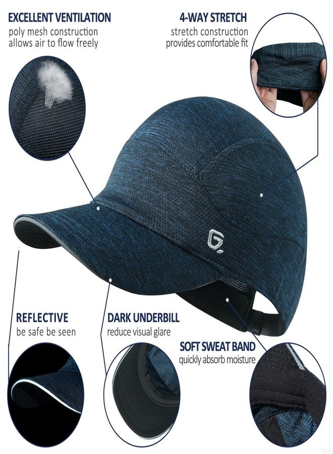 جادمكيندز قبعة GADIEMKENSD للجري، سريعة الجفاف، مناسبة للتمارين الرياضية، قبعة بيسبول، تسمح بالتهوية، قبعة رياضية للمشي لمسافات طويلة، قبعة رياضية للرجال والنساء، تقنية Dri-Fit، مناسبة للطقس الحار، ركوب الدراجات، الجولف، قبعة رياضية، لون أزرق داكن - Image 2
