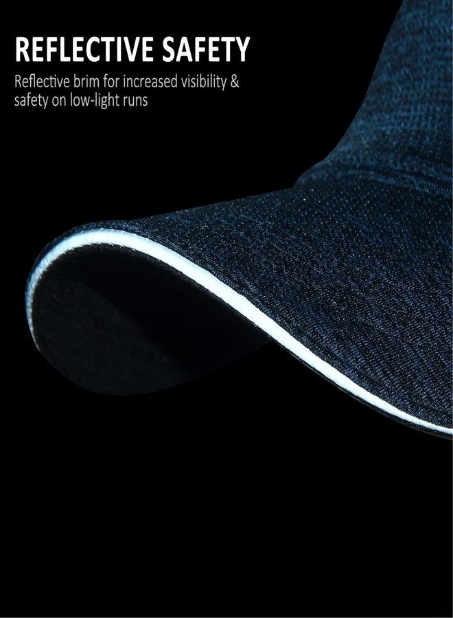 جادمكيندز قبعة GADIEMKENSD للجري، سريعة الجفاف، مناسبة للتمارين الرياضية، قبعة بيسبول، تسمح بالتهوية، قبعة رياضية للمشي لمسافات طويلة، قبعة رياضية للرجال والنساء، تقنية Dri-Fit، مناسبة للطقس الحار، ركوب الدراجات، الجولف، قبعة رياضية، لون أزرق داكن - Image 4