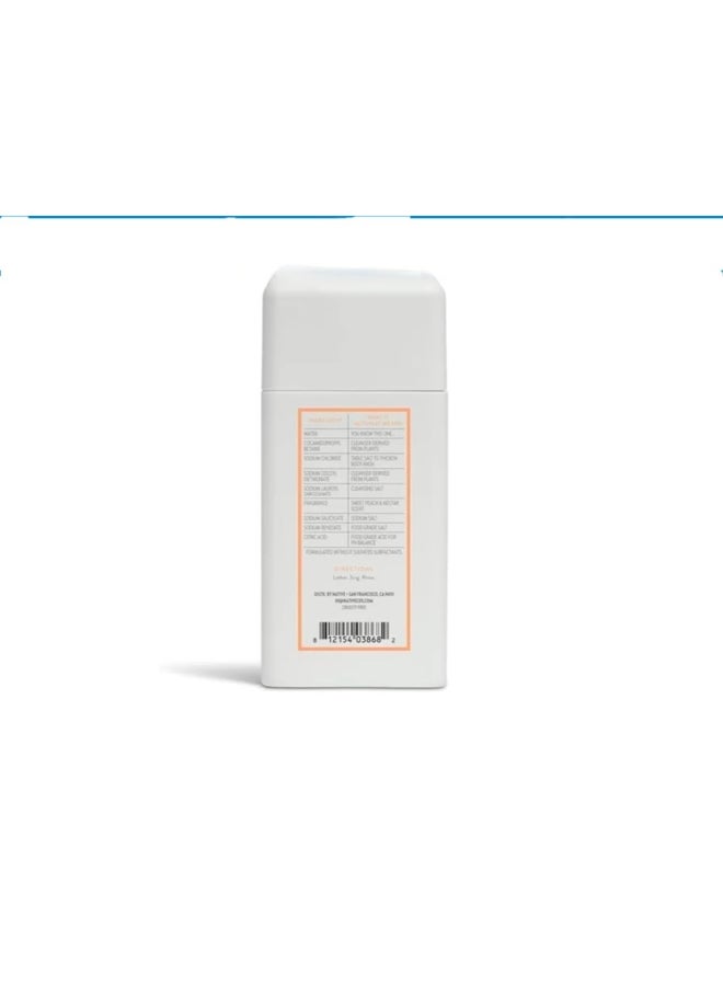 Native Travel Size Body Wash Sweet Peach Nectar 3 oz 2 Pack - Image 4