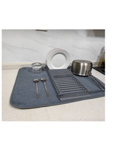 Generic Multi-Functional Dish Drying Mat with Rack – Convenience and Elegance for Your Kitchen D  - Image 1