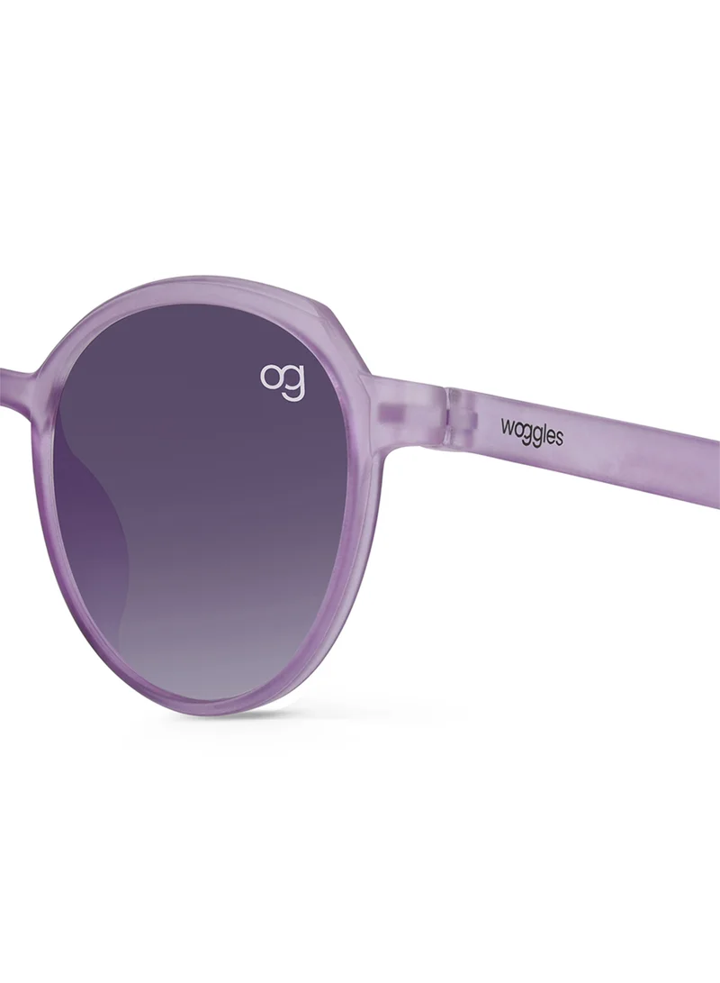 Woggles Solarity Purple Round Kids Sunglasses