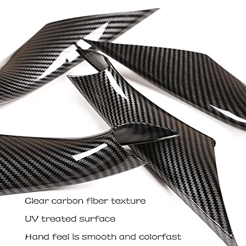 CHUANGHUI 4PCS Car Door Handle Cover Interior Door Pull Handles Protective Decorate Covers for BMW 3 4 Series 3GT F30 F34 F36 320i 328i 330i 335i 340i(Carbon Fiber Color) - Image 4