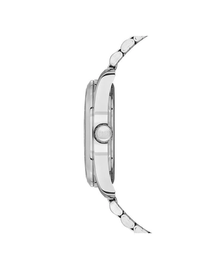 يو اس بولو اسن Fundamental 41mm Men's Watch with Black Dial & Stainless Steel Bracelet