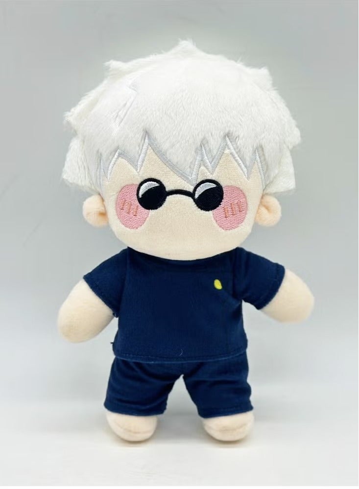 general Jujutsu Kaisen Satoru Gojo Plush Toy - 24cm Cartoon Plush Figure, Anime Character Collectible, Ideal for Kids and Fans - Image 1