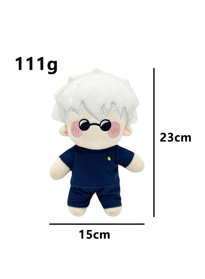 general Jujutsu Kaisen Satoru Gojo Plush Toy - 24cm Cartoon Plush Figure, Anime Character Collectible, Ideal for Kids and Fans - Image 2