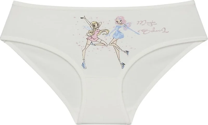 دونيلا 10 Pieces Colorful Ballerina Printed Girl's Panties - 415098
