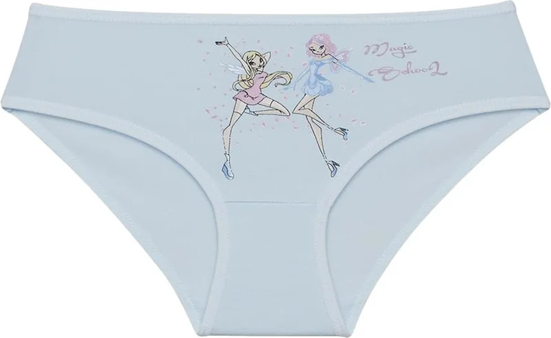 دونيلا 10 Pieces Colorful Ballerina Printed Girl's Panties - 415098