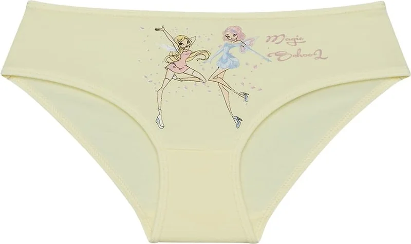 دونيلا 10 Pieces Colorful Ballerina Printed Girl's Panties - 415098