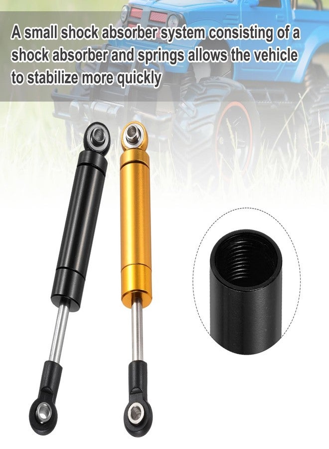 MECCANIXITY 4 Pcs RC Shock Absorber 1/10 62mm Internal Spring Oil Shock Absorber Dampers for 1/10 RC Car Crawler Racing Truck Upgrade Parts, Black - Image 4
