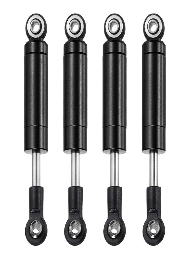 MECCANIXITY 4 Pcs RC Shock Absorber 1/10 62mm Internal Spring Oil Shock Absorber Dampers for 1/10 RC Car Crawler Racing Truck Upgrade Parts, Black - Image 1