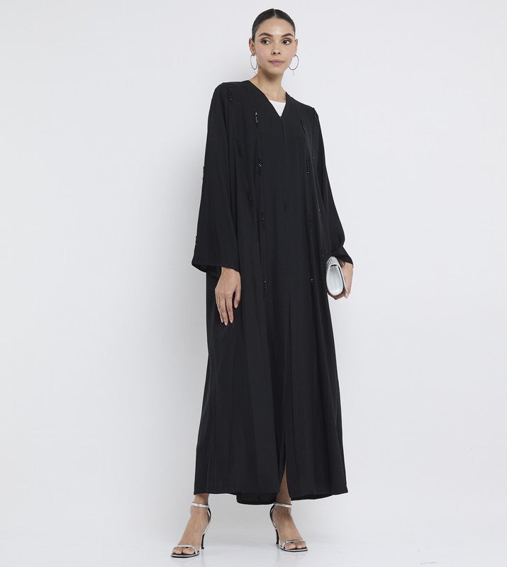 ROZA Stylish hand work abaya - Image 5