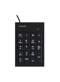 Havit HV-NK01 Numeric Keypad 19 Keys Plug included USB Cable - Black