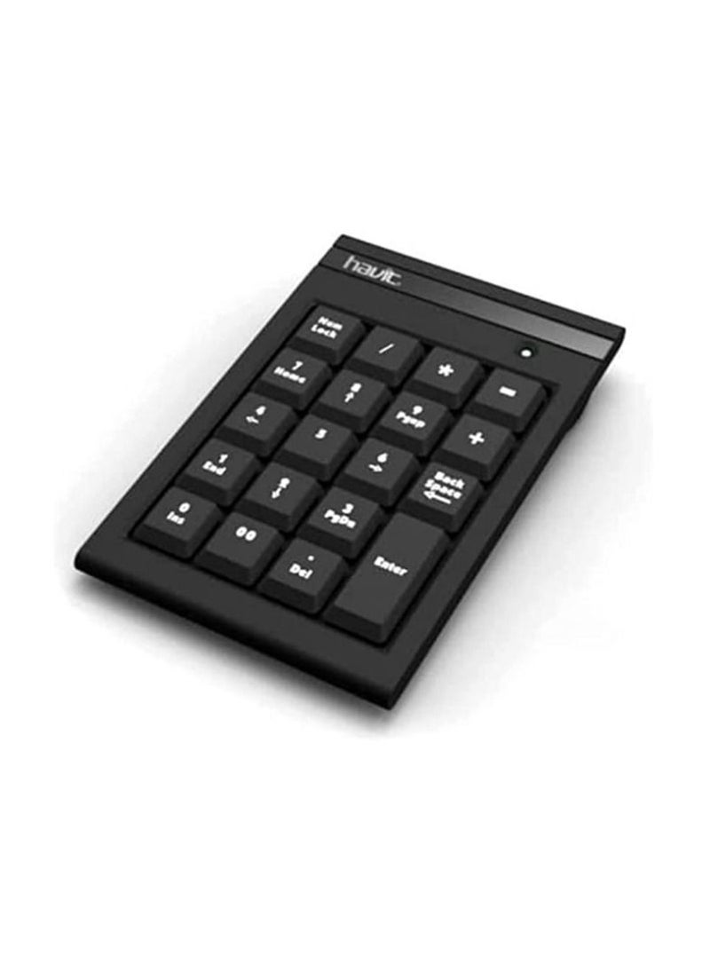 havit - Havit HV-NK01 Numeric Keypad 19 Keys Plug included USB Cable - Black - Image 1