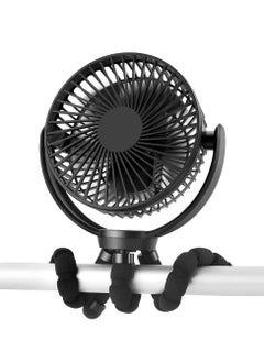 Rotating Portable Rechargeable 4 Speed Silent Small Desk Fan