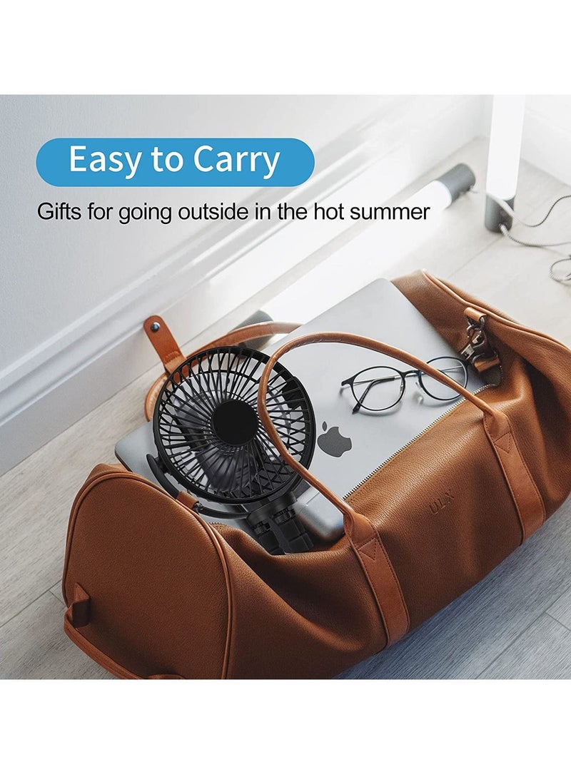 Arabest - Rotating Portable Rechargeable 4 Speed Silent Small Desk Fan - Image 1