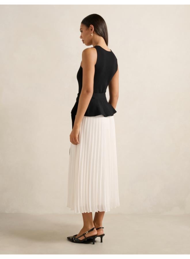 forever new Peony Pleat Mixed Dress - Image 2