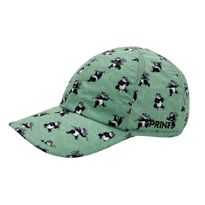 Sprints Race Day Performance Running Cap | The Lightweight, Quick Dry, Sport Hat, One Size, Unisex (Snack Attack Panda Dash) - Image 1