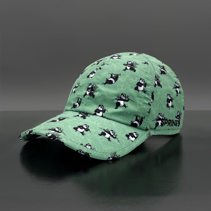 Sprints Race Day Performance Running Cap | The Lightweight, Quick Dry, Sport Hat, One Size, Unisex (Snack Attack Panda Dash) - Image 3