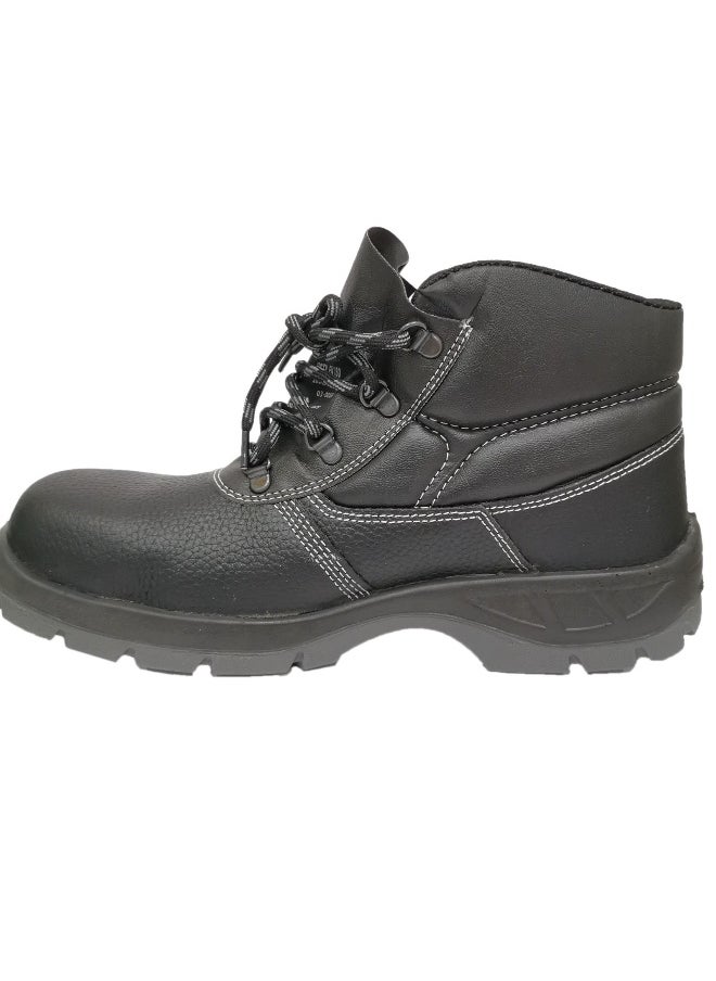 Deltaplus - Jumber S3 Black Leather Safety Shoes for Men | Antistatic, Anti-Slip, Oil & Heat Resistant | Double Density with Steel Toe | Size-43 - Image 1