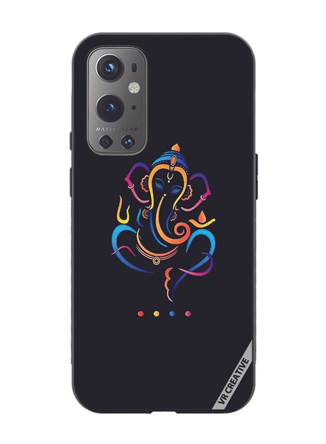 VR CREATIVE Protective Case Cover For OnePlus 9 Pro Ganesh Ji Design Multicolour - Image 1