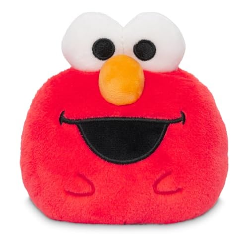 TeeTurtle Elmo and Cookie Monster 4 Reversible Sesame Street Plushie Cute Kawaii Soft Stuffed Mood Toy for Kids and Adults - Image 1