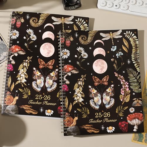 Tersus 2025-2026 Teacher Planner, Lesson Planner 2025-2026, 8.5" x 11", Jul. 2025 - Jun. 2026, Colorful Monthly Tabs, Inner Pocket - Image 2