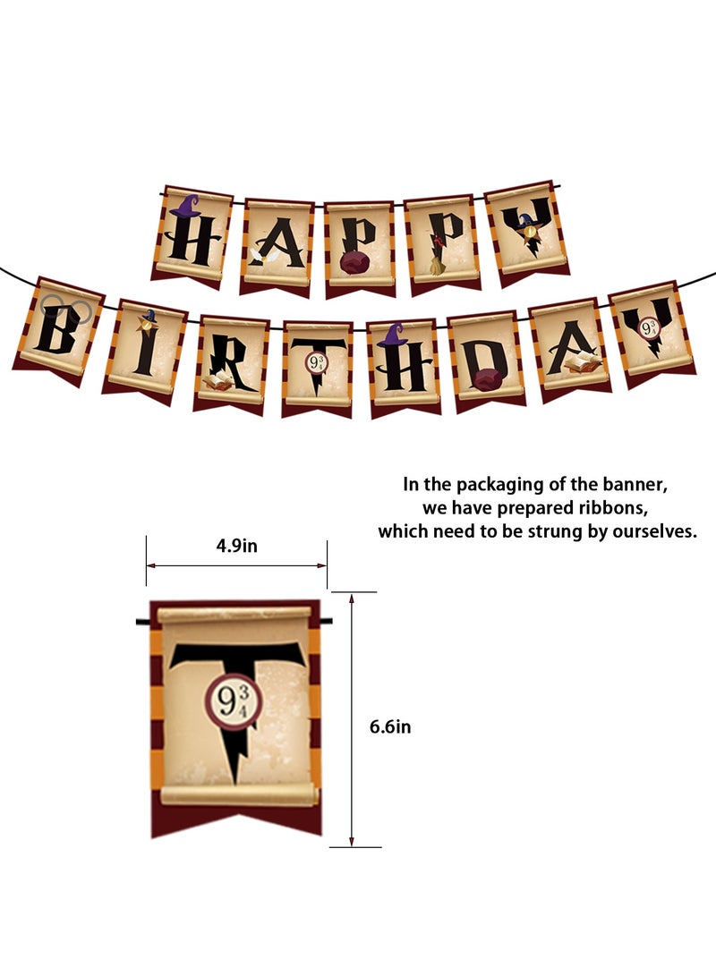 Magic Wizard School Balloons Garland Kit, 105 Pcs Burgundy Black Gold Balloon Arch Wizard Birthday Banner for Kids Birthday Party Baby Shower for Boys Girls Magic Wizard School Theme Party Decoration - Image 4