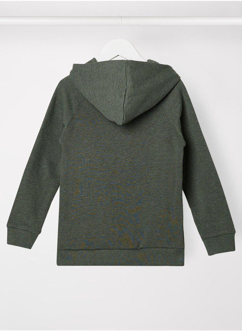 NAME IT - Kids Logo Print Hoodie - Image 1
