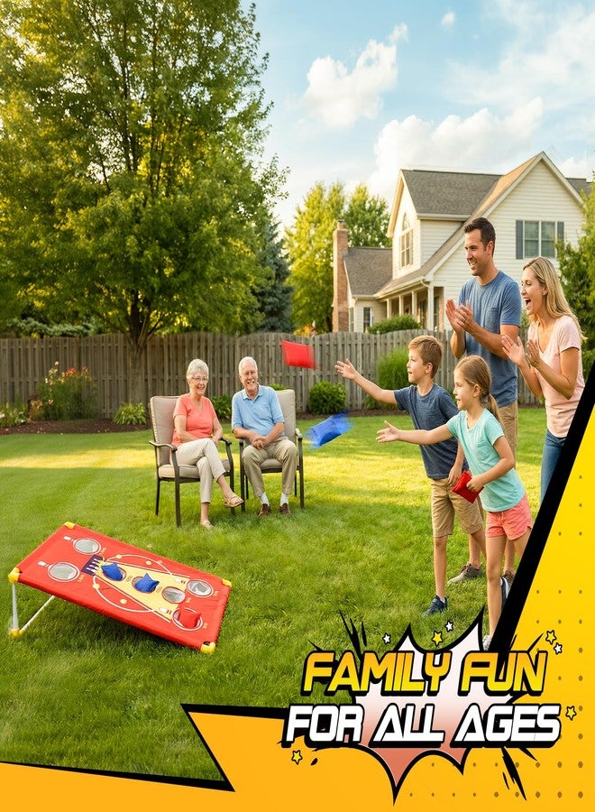 CWLAKON 3 in 1 Cornhole Board Set Arcade Roll and Score & Bean Bag Toss & Ball Toss Game, Outdoor Carnival Party Corn Hole Outside Toys for Kids Adults, Yard Backyard Field Day Camping Family Reunion Game - Image 4