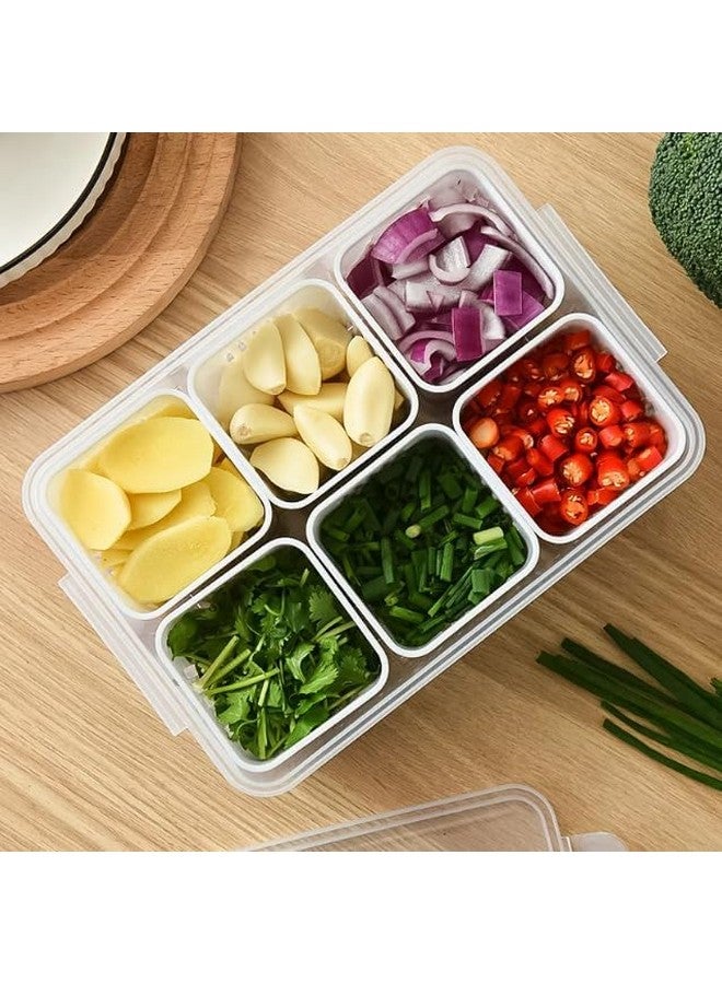 Stewit صناديق تخزين الثلاجة ستيويت حاويات تخزين الفريزر، حاوية لمجموعة تخزين المطبخ، تخزين في المطبخ، تخزين الخضار، صندوق طعام مبرد لتصريف الرطوبة - Image 3