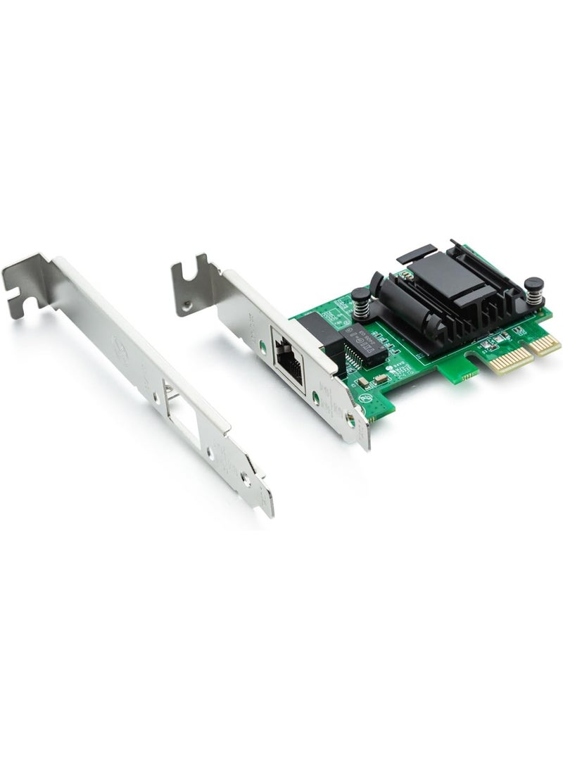 محول شبكة سطح مكتب PCIe جيجابت - شريحة 82574L، منفذ RJ45 واحد، بطاقة LAN إيثيرنت PCI Express بسرعة 1 جيجابت للثابت Windows و Linux - Image 4