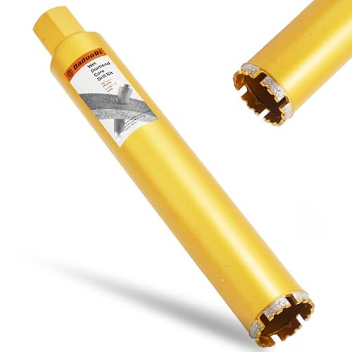 DaduoRi 2 Inch Wet Core Drill Bits, DaduoRi 2" Core Bit for Concrete, 14" Drilling Depth, 1-1/4"-7 Thread Diamond Core Bit for Cured Concrete with Rebar, Hard Masonry, Brick Block, Stucco, Stone (51mm) - Image 1